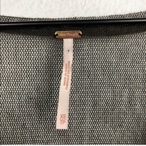 Free People Sequin Mesh Mini Shift Dress Silver - Picture 3 of 8